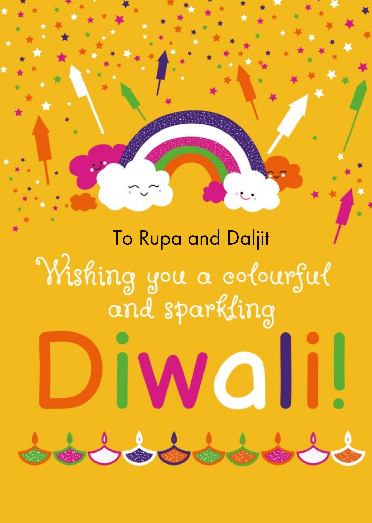 Eastern Print Studio - Diwali kaart - Sparkling