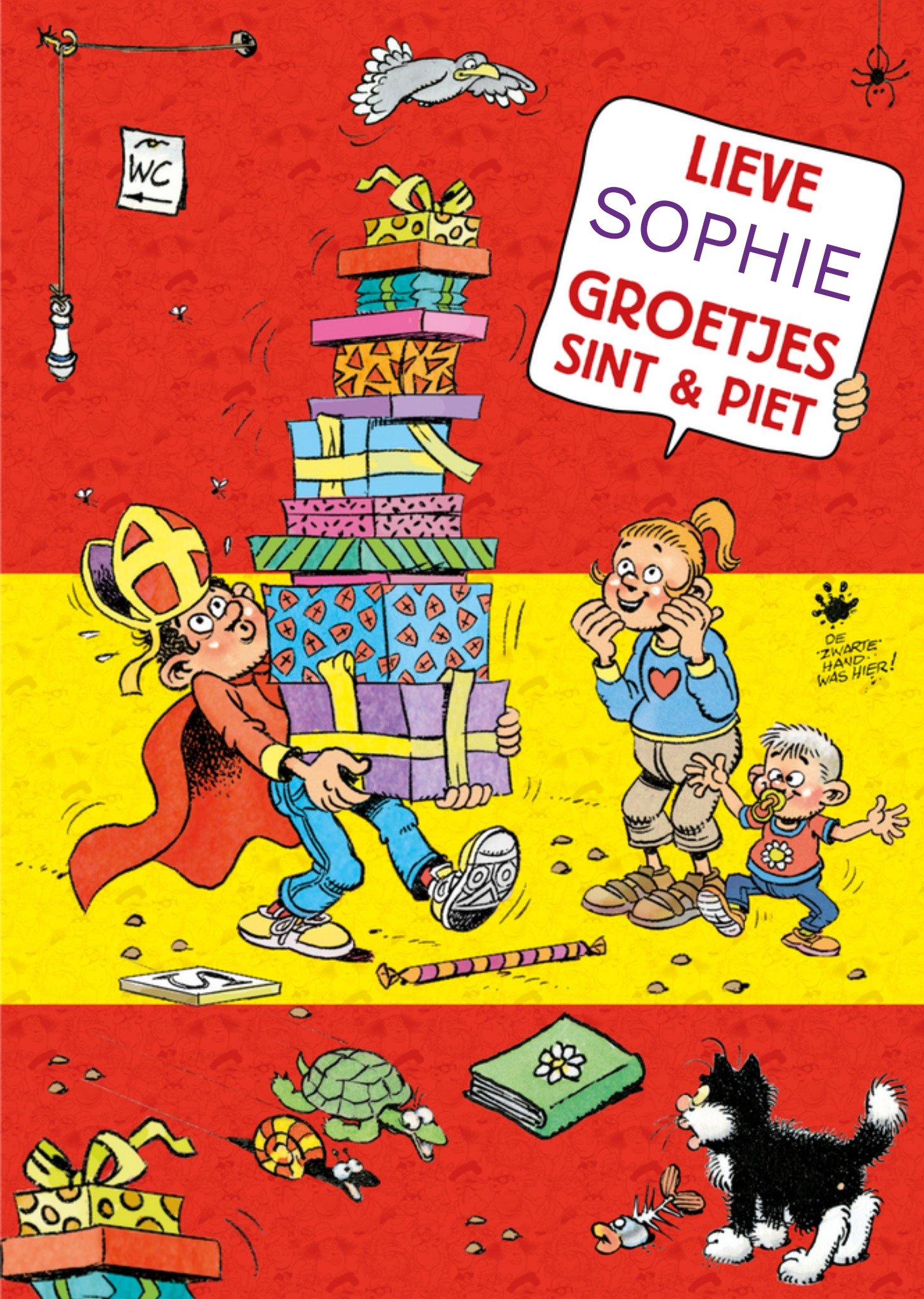 Jan van Haasteren Junior - Sinterklaaskaart - Aanpasbare naam