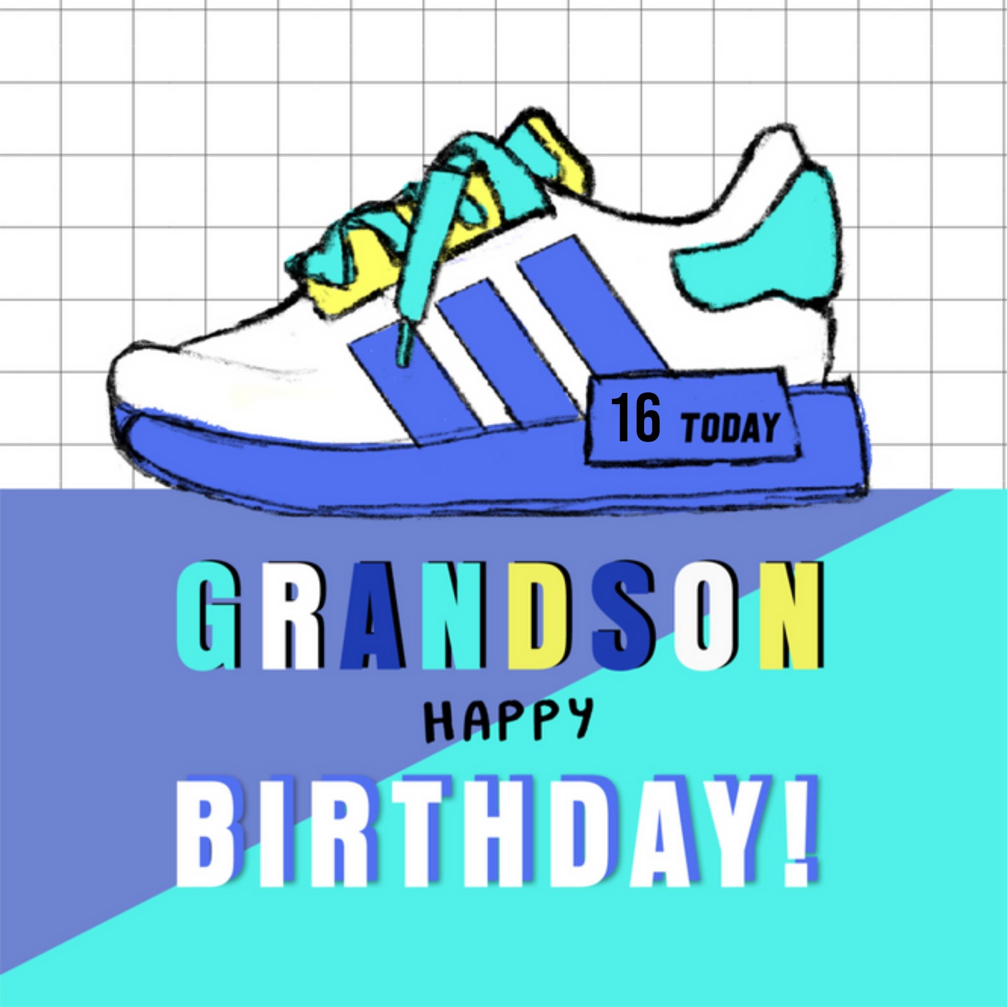 Millicent Venton - Verjaardagskaart - sneaker