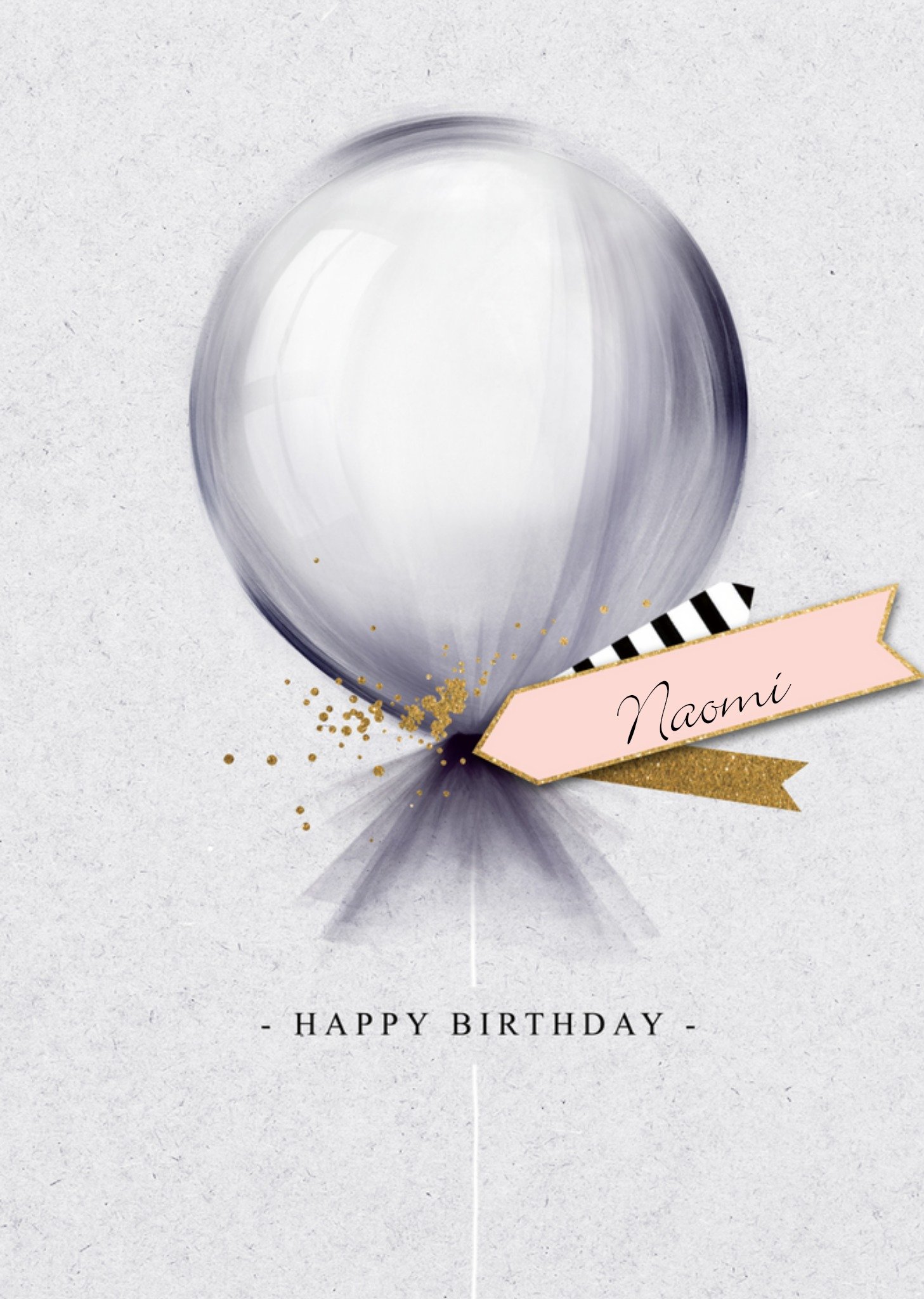 UK Greetings - Verjaardag - Ballon eigen naam