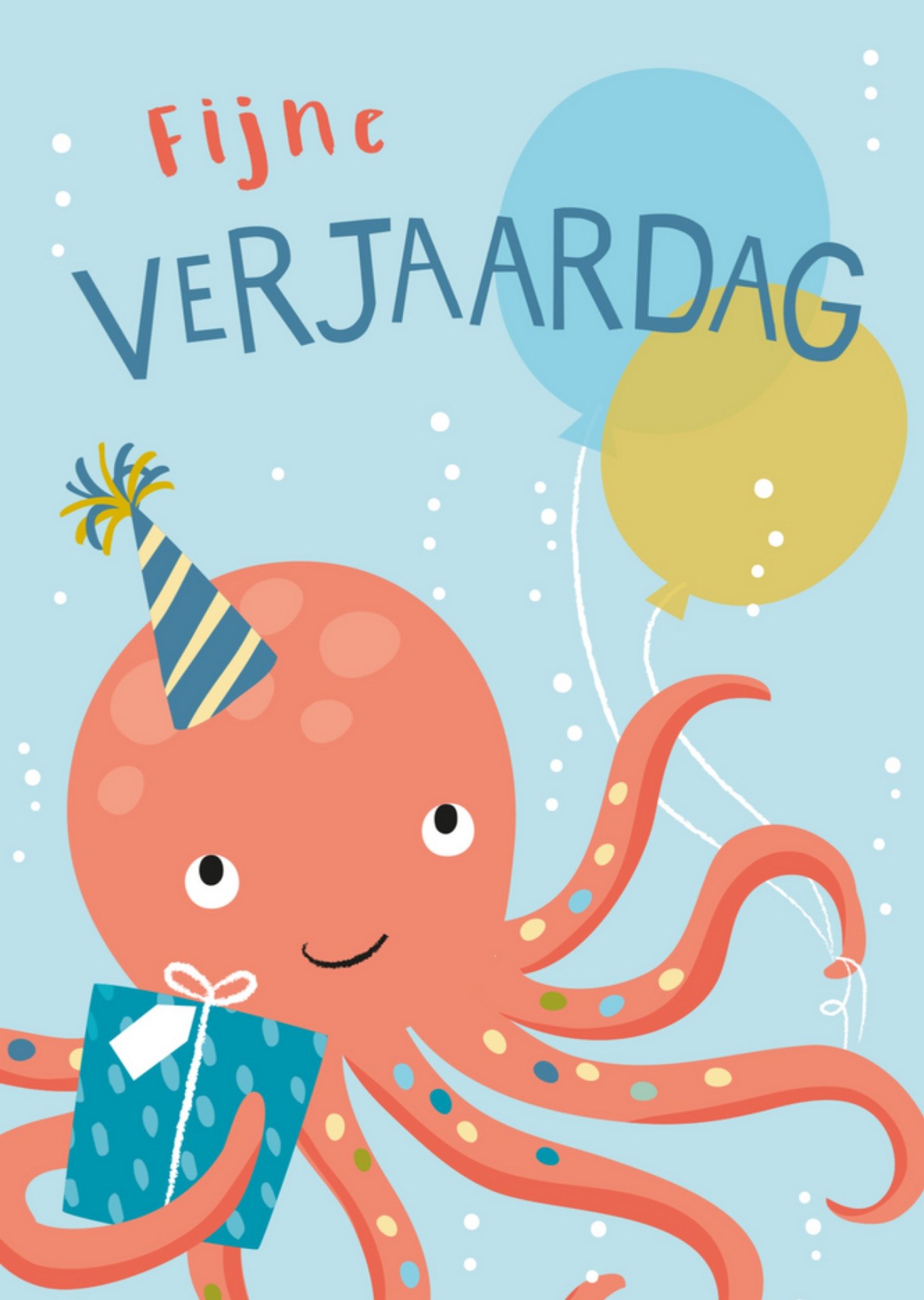 Klara Hawkins - Verjaardagskaart - octopus