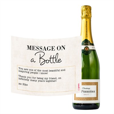 Perriere | Brut Chardonnay | Message on a bottle | 750ml
