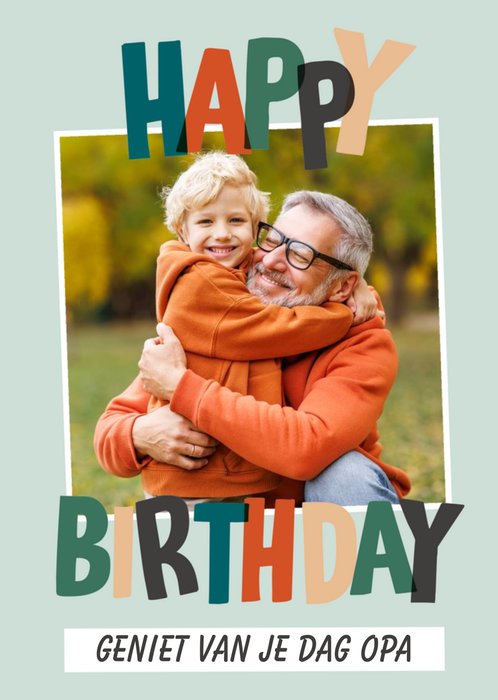 Greetz | Verjaardagskaart | Opa | Met foto
