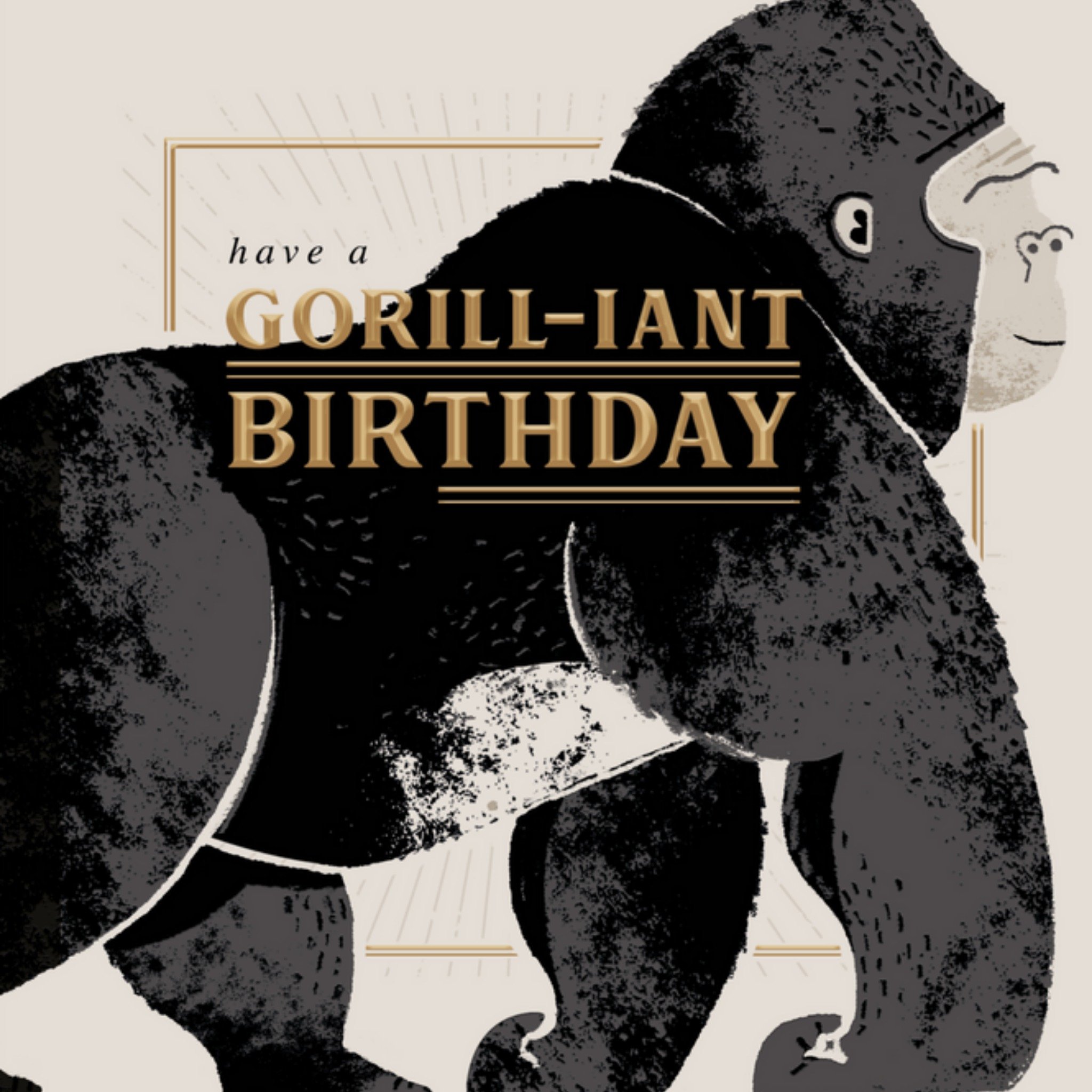 HotchPotch - Verjaardagskaart - gorilla