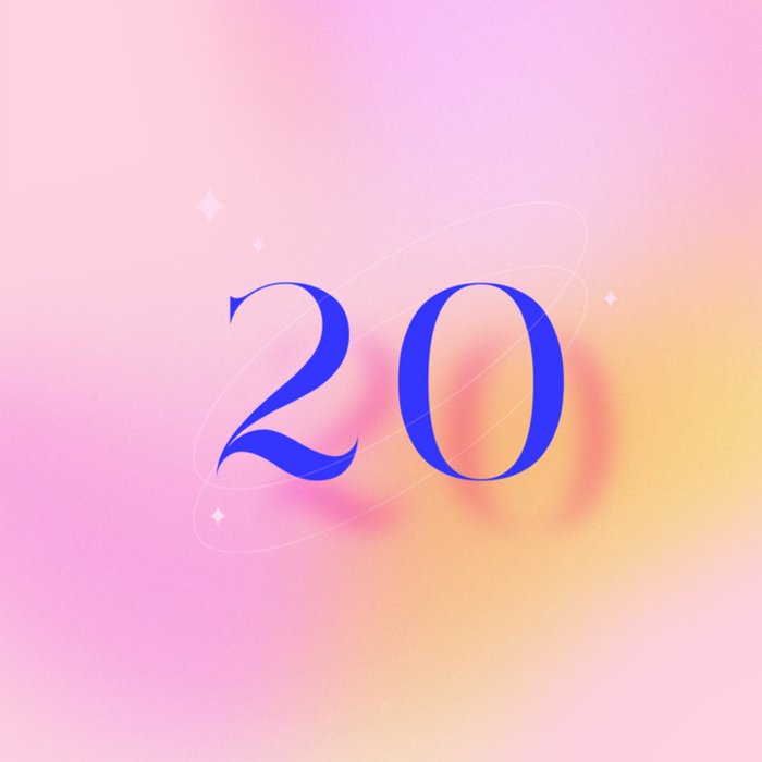 Greetz | Verjaardagskaart | 20 jaar