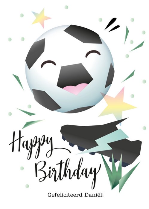 Verjaardagskaart | Luckz | Voetbal