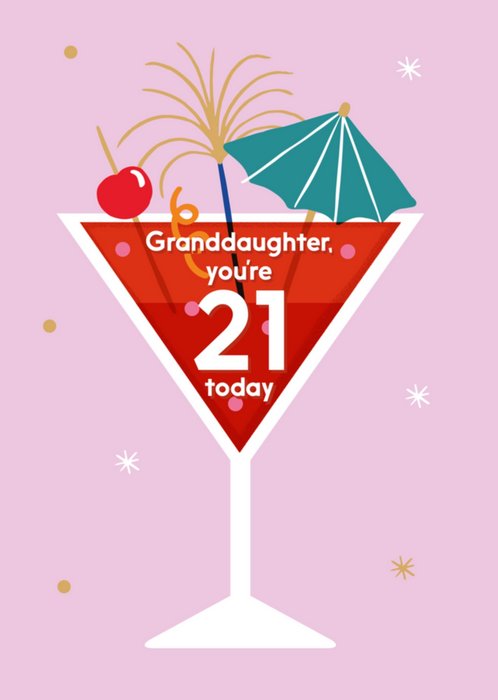 Greetz | Verjaardagskaart | Cocktail 21 jaar