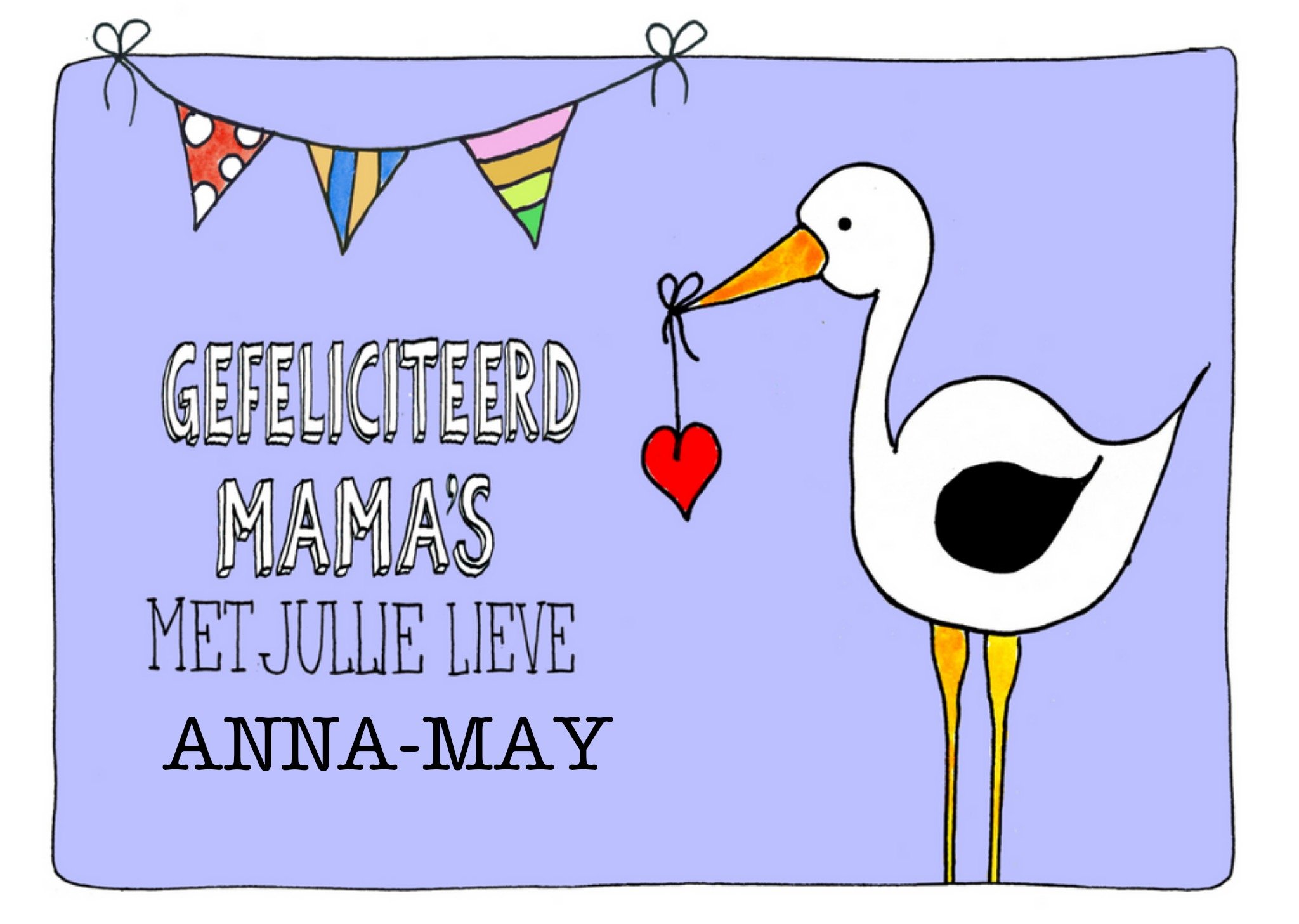 Sandysign - Geboortekaart - Mama's