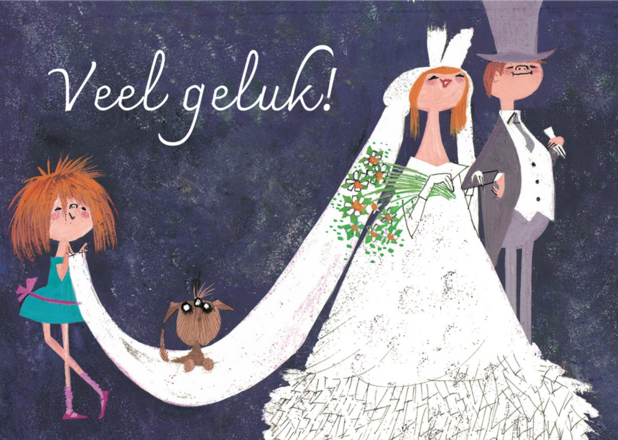 Fiep Westendorp - Huwelijkskaart - Geluk