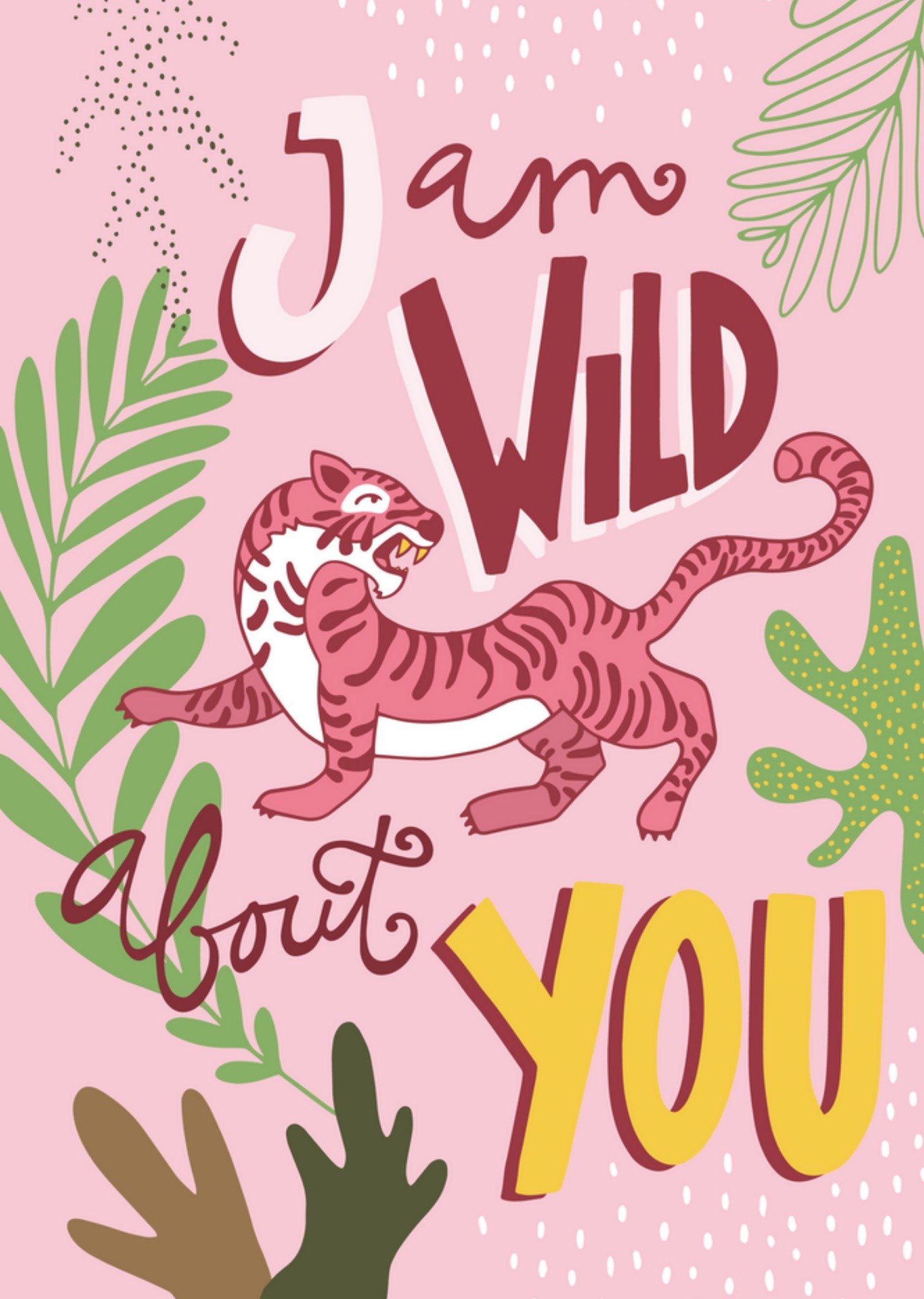 Funny Side Up - Liefde kaart - Wild about you