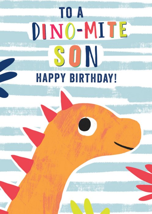 Greetz | Verjaardagskaart | To a dino-mite son