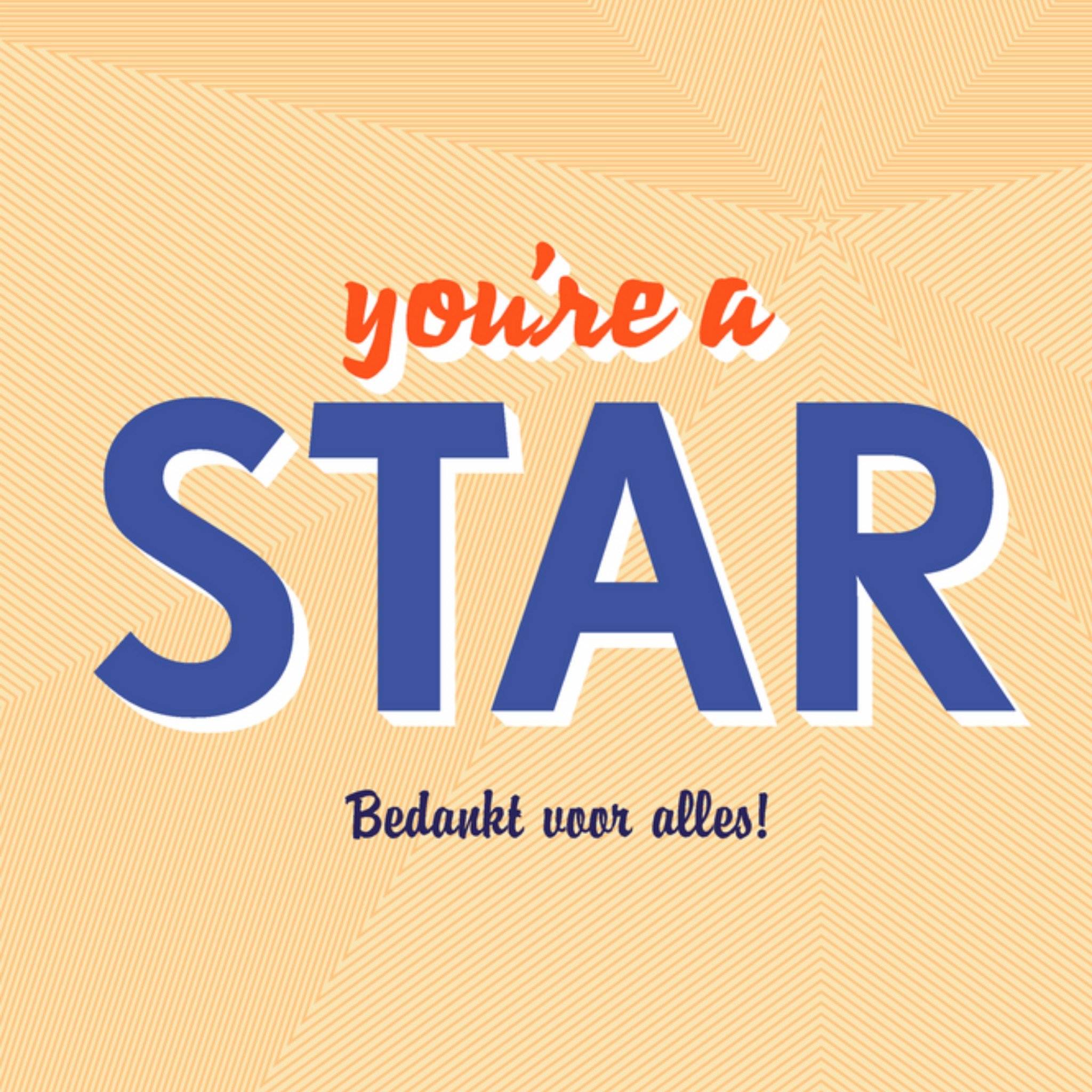 Pensioen kaart - You're a star
