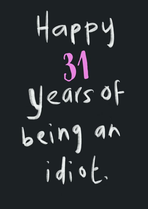 Greetz | Verjaardagskaart | An idiot
