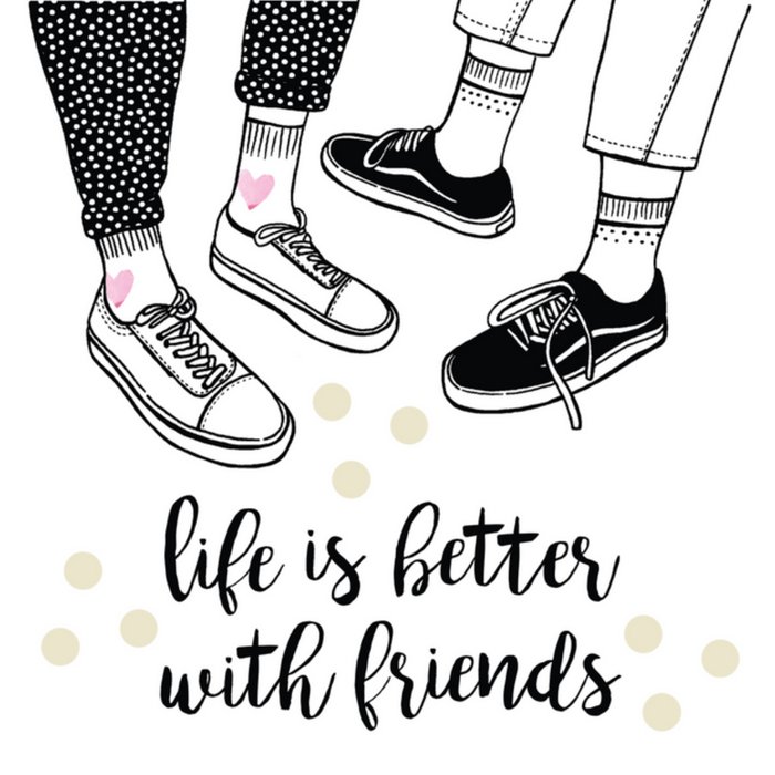 Paperclip | Vriendschapskaart | schoenen