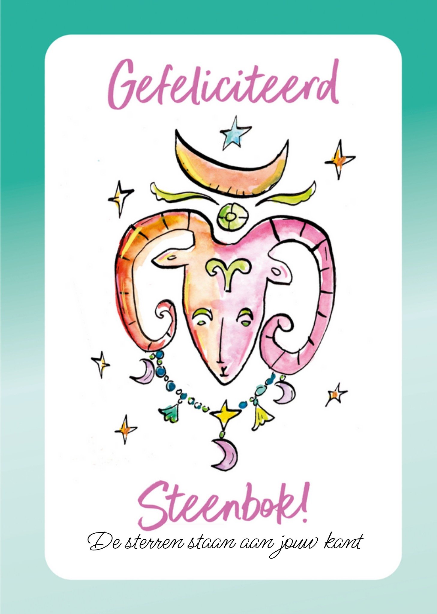 Jill - Verjaardagskaart - Steenbok