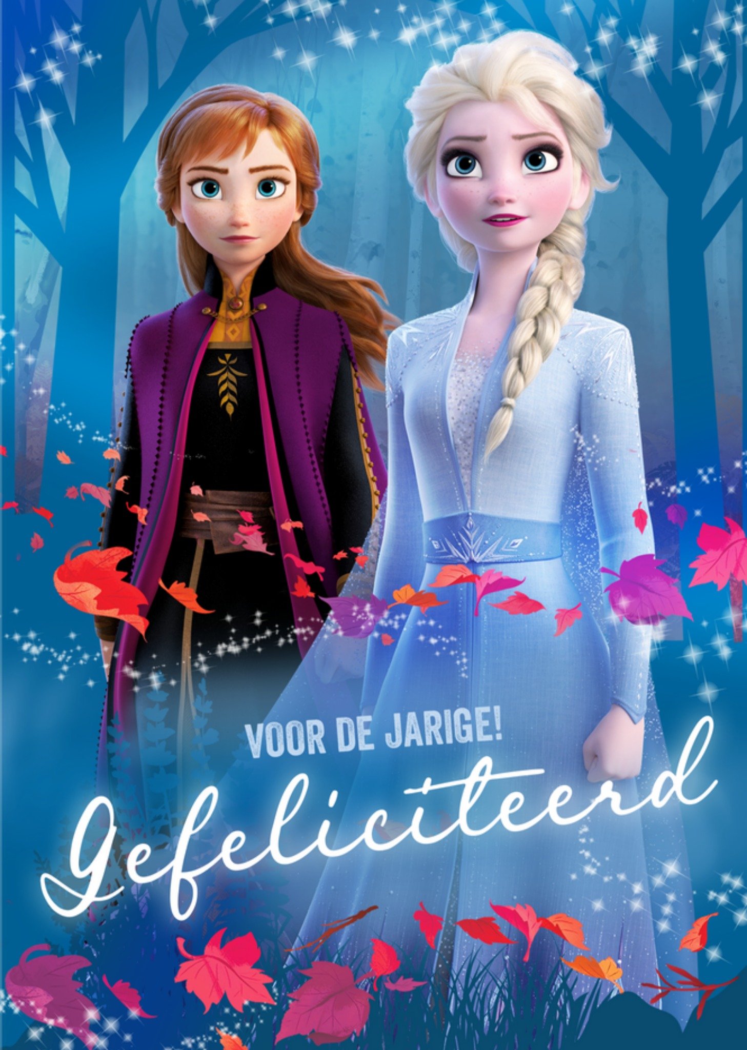 Frozen - Verjaardagskaart - Voor de jarige - Elsa en Anna