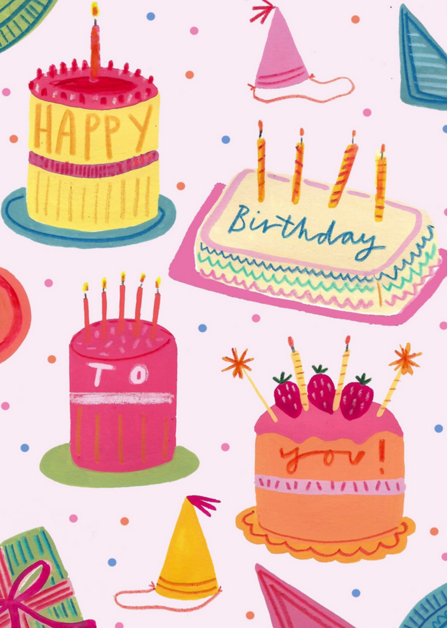Stella Isaac - Verjaardagskaart - taarten