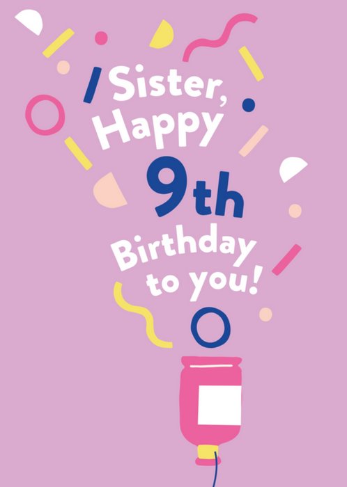 Greetz | Verjaardagskaart | confetti sister 9