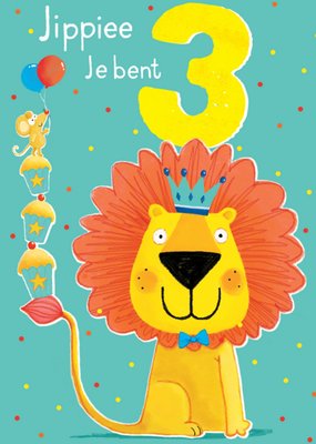 Abacus | Verjaardagskaart | leeuw