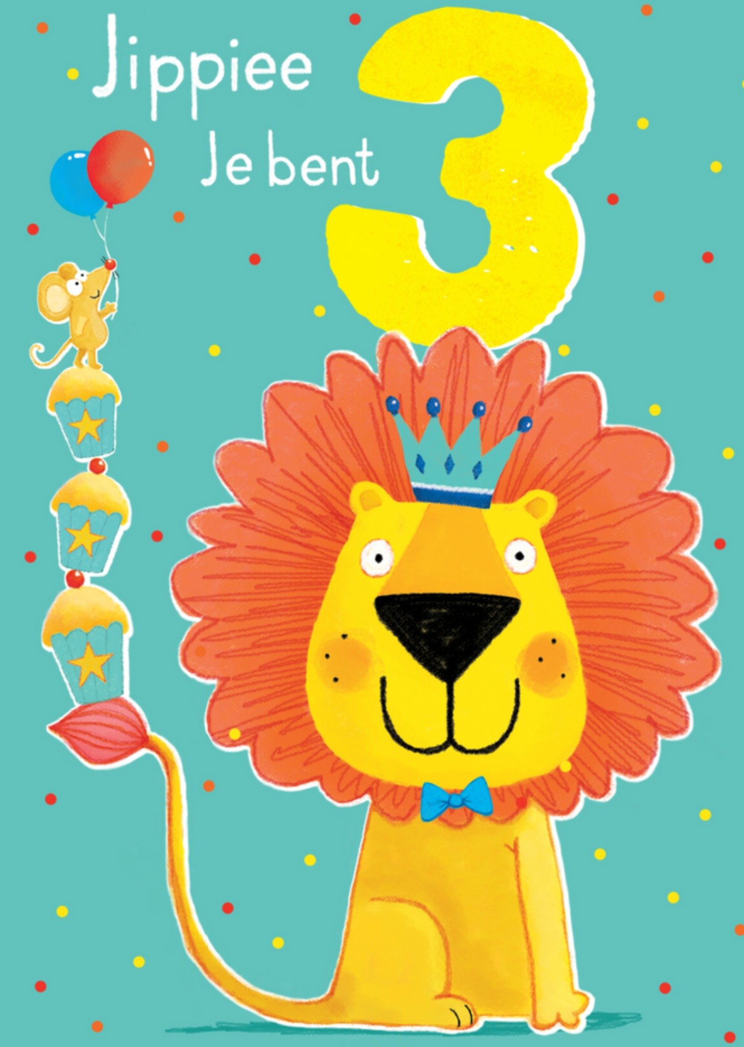 Abacus - Verjaardagskaart - leeuw
