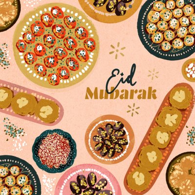 Greetz | Eid Mubarak kaart | Illustratie