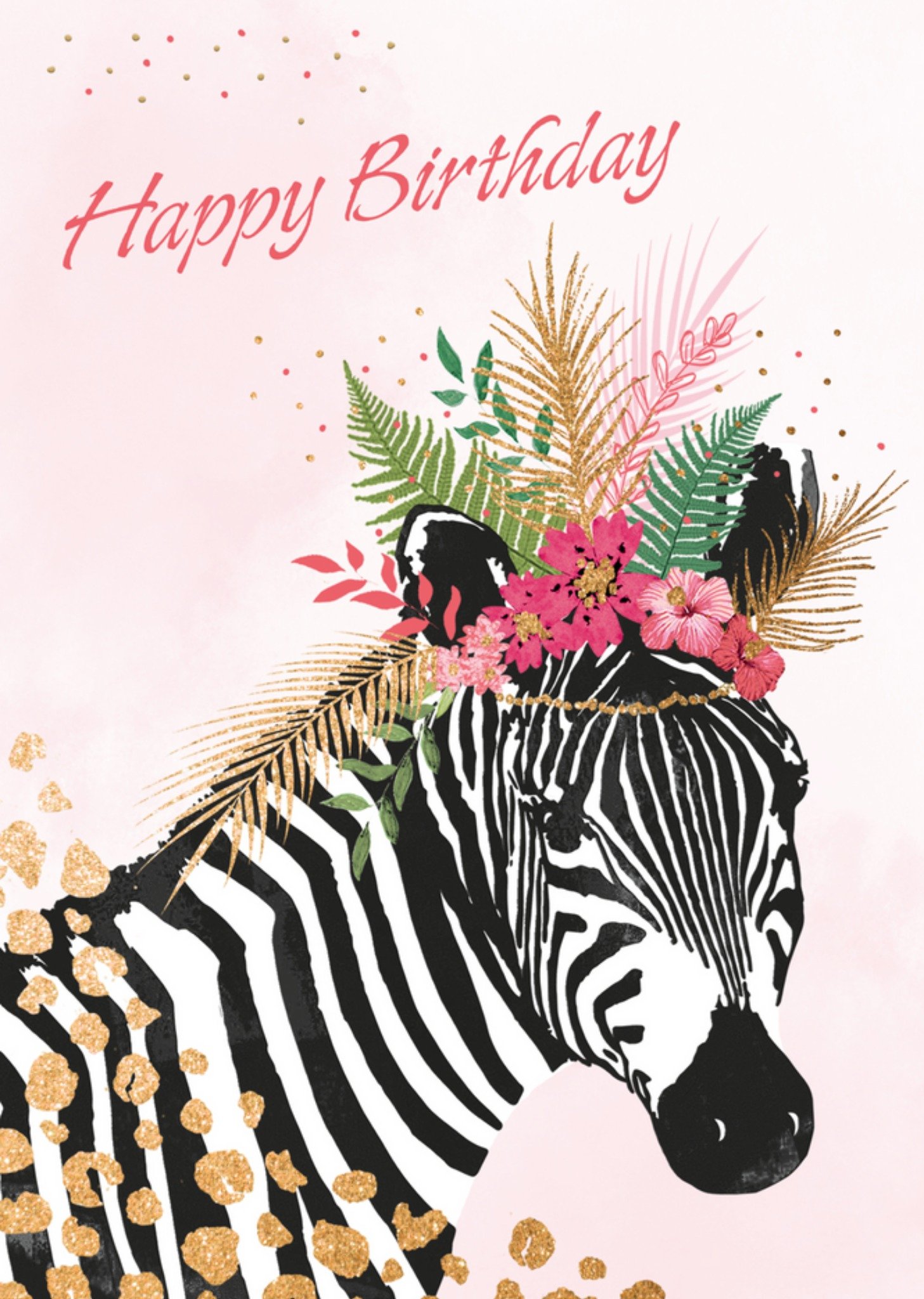 UK Greetings - Verjaardagskaart - Zebra