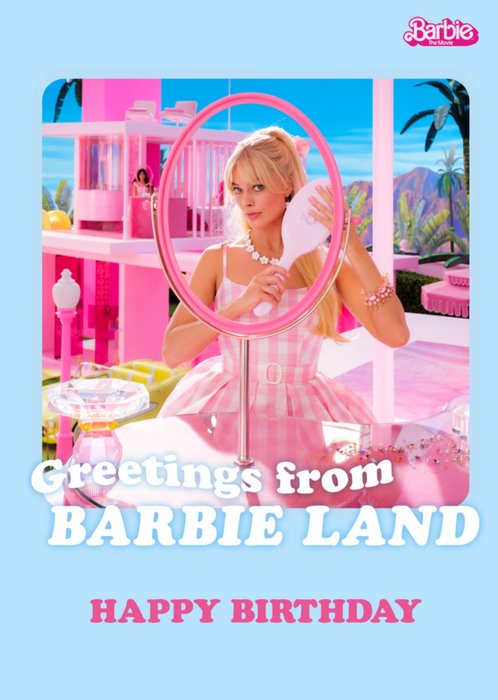 Barbie | Verjaardagskaart | Greetings from Barbie Land