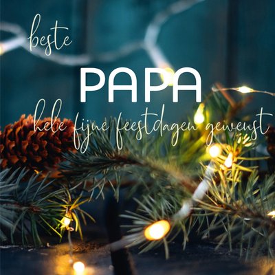 Paperclip | Kerstkaart | Denken aan | Papa