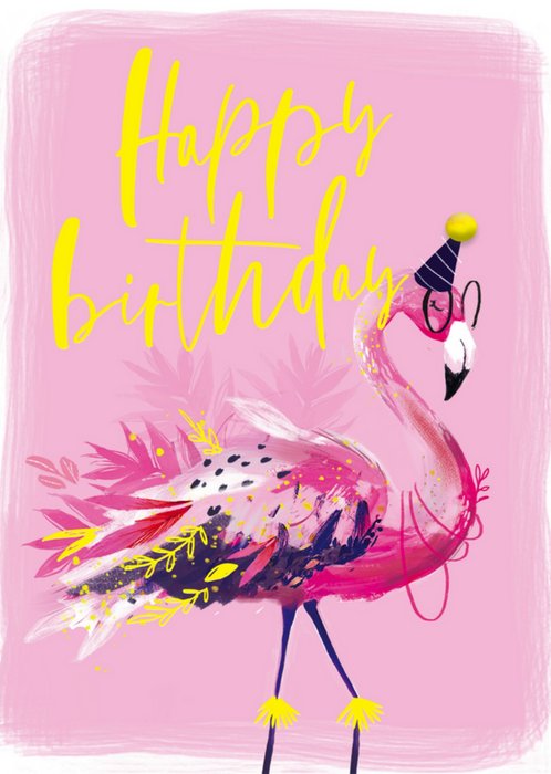 Abacus | Verjaardagskaart | flamingo