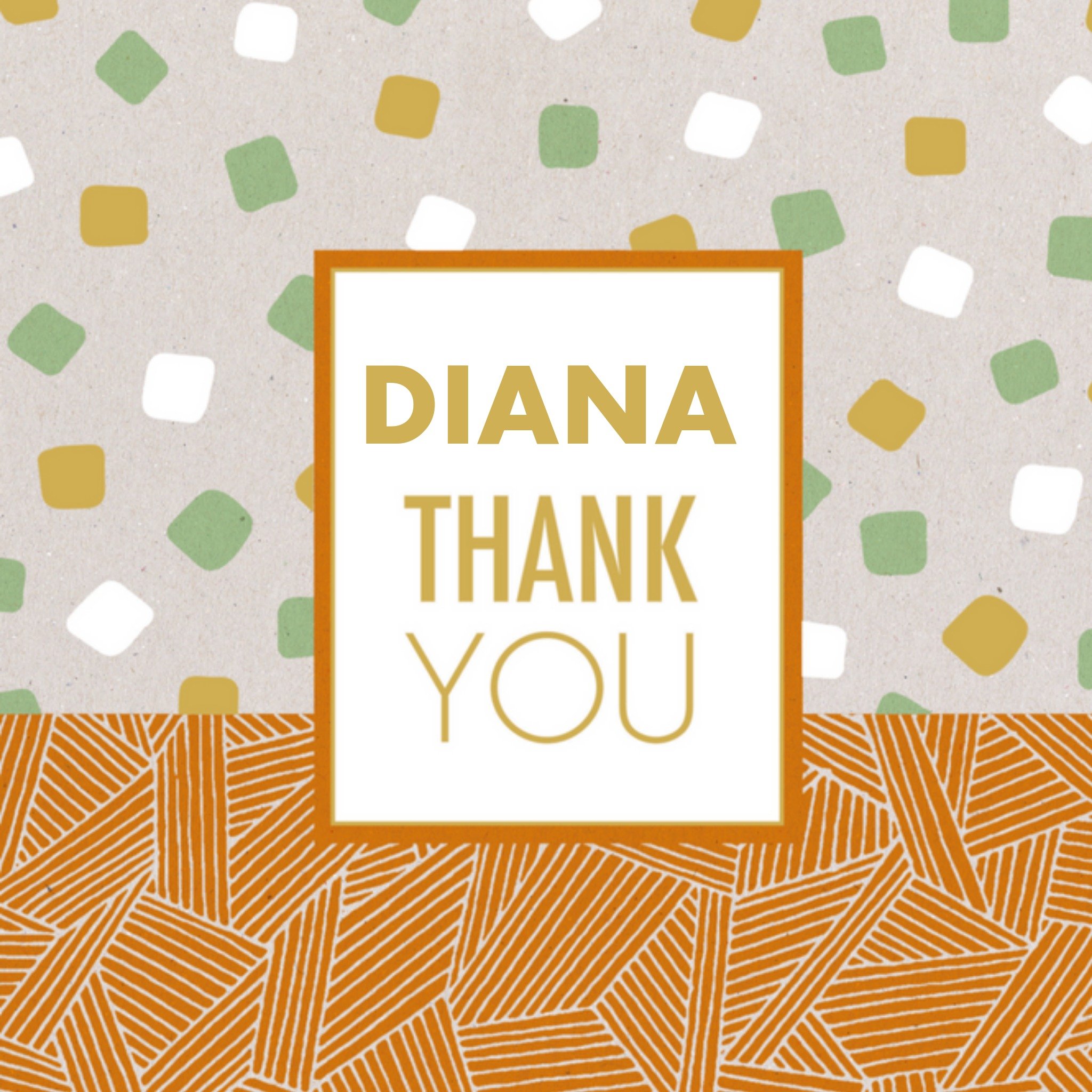 Paperclip - Bedankkaart met naam - Thank you