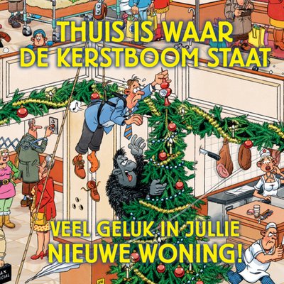 Jan van Haasteren | Kerstkaart | nieuwe woning