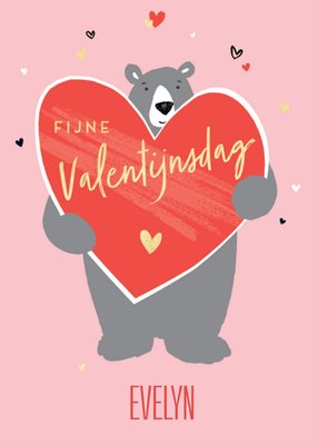 Paperlink | Valentijnskaart | beer | met naam