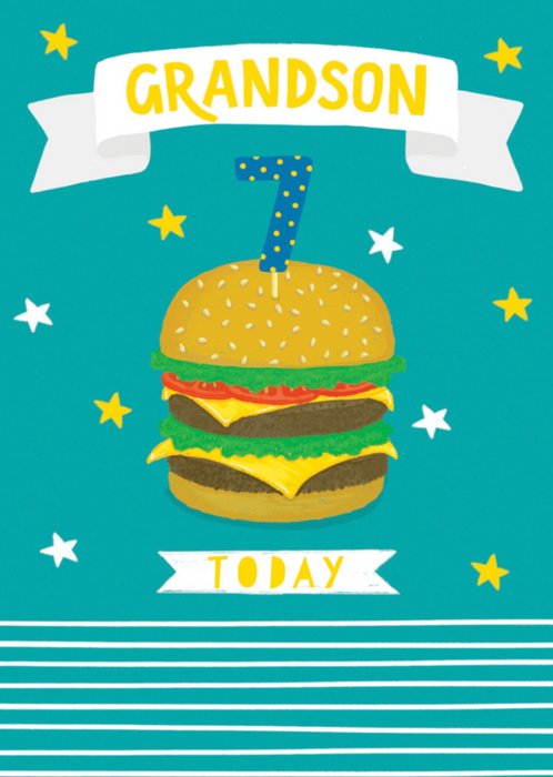 Greetz | Verjaardagskaart | Hamburger met leeftijd