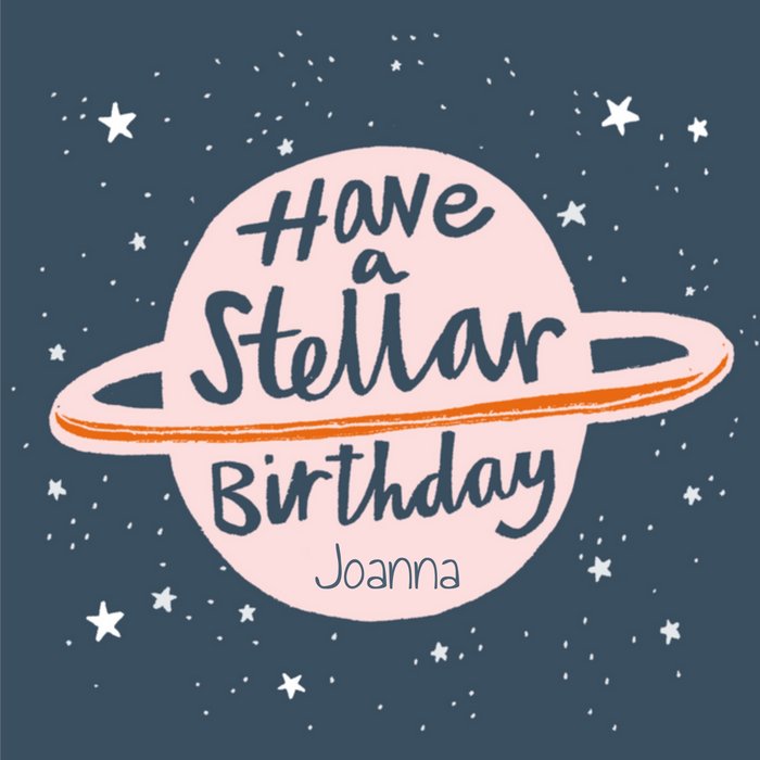 Stella Isaac | Verjaardagskaart | met naam
