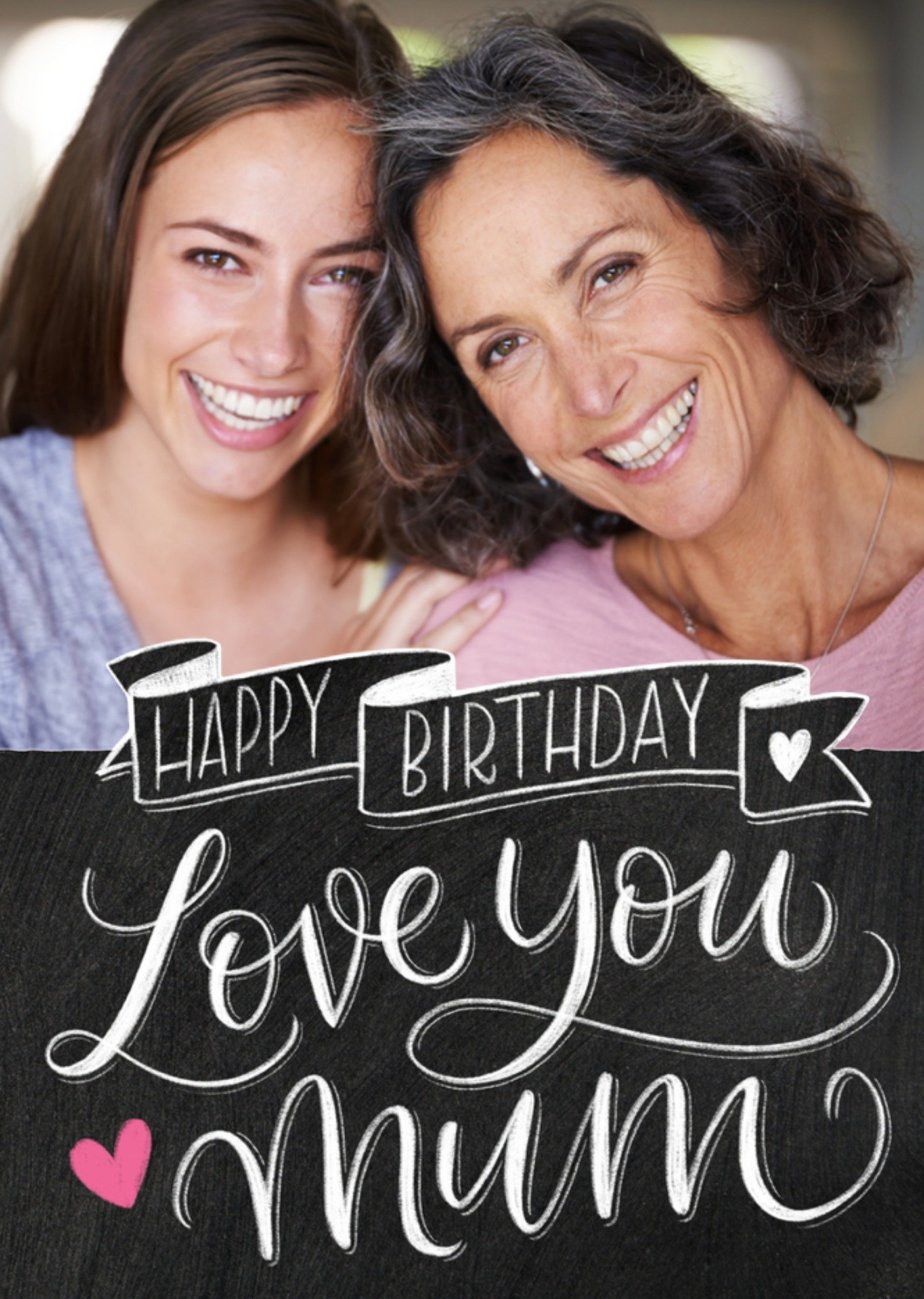Verjaardagskaart - fotokaart love you mum