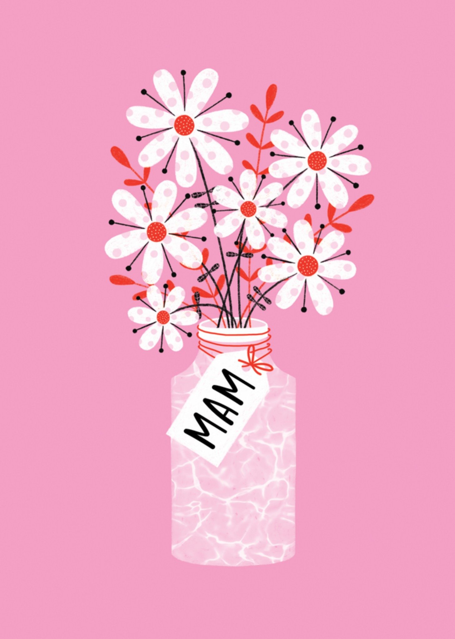Marieke Witke - Moederdagkaart - bloemen