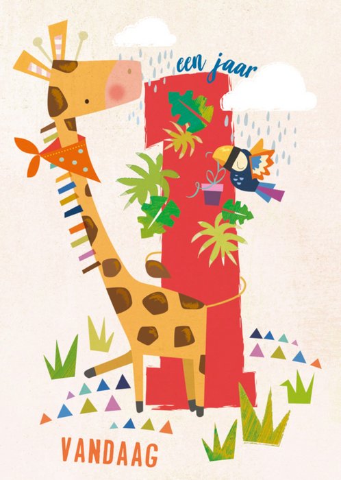 Abacus | Verjaardagskaart | giraf