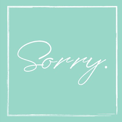 Greetz | Sorry kaart | sorry