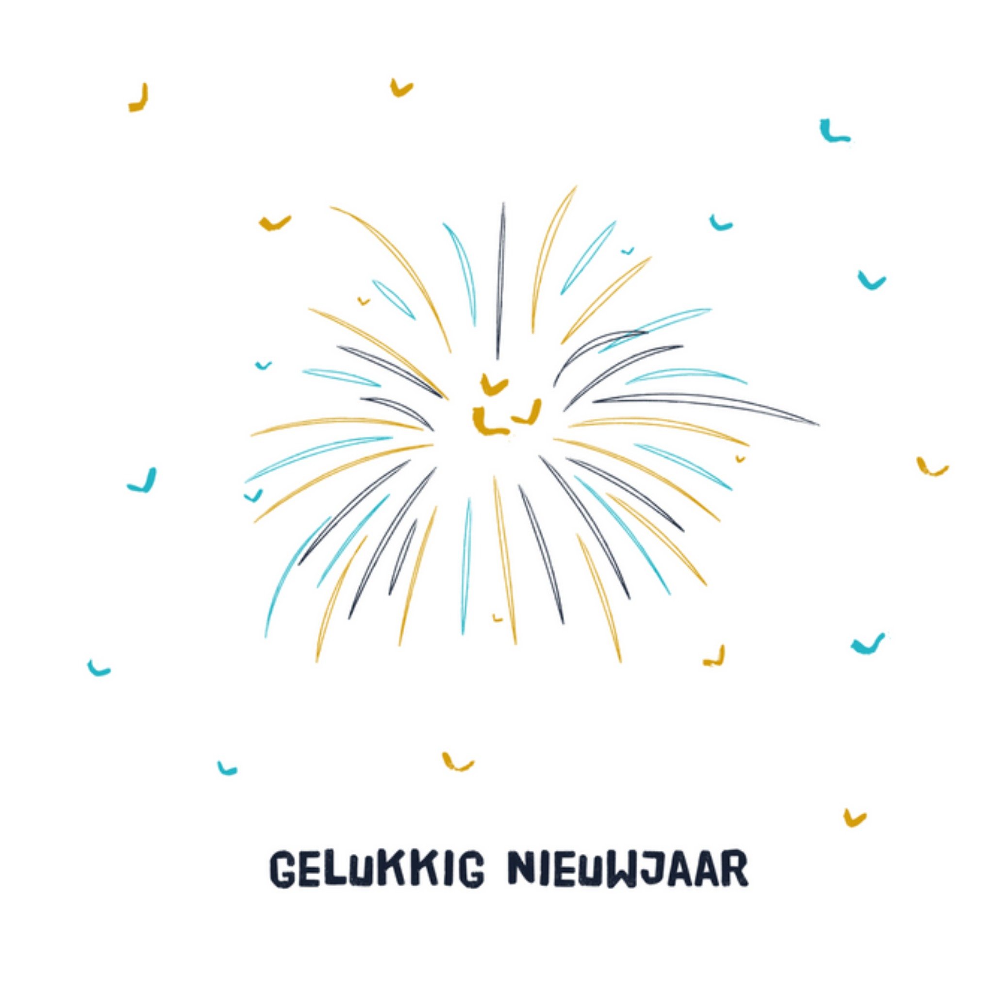 Kitchen of Smiles - Nieuwjaarskaart - vuurwerk