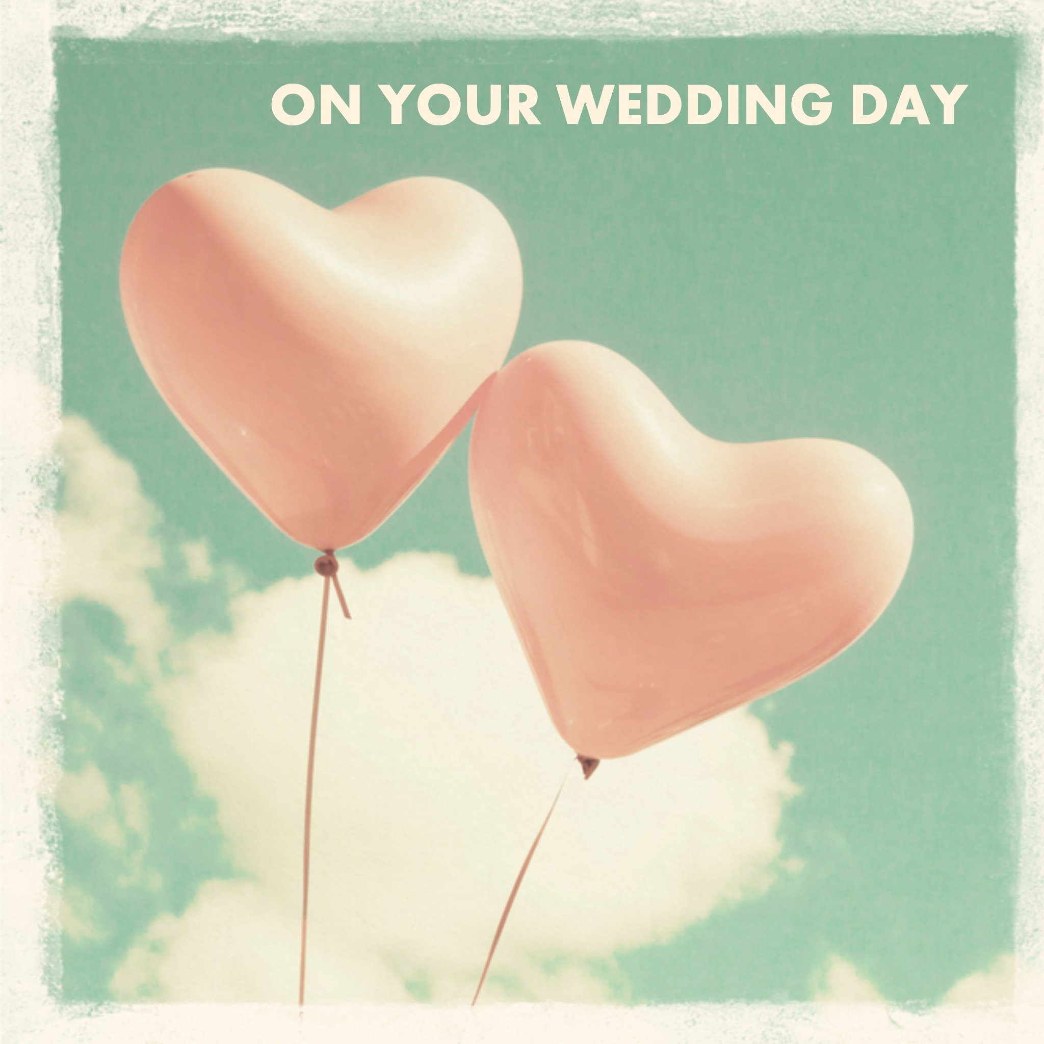 Huwelijkskaart - on your wedding day