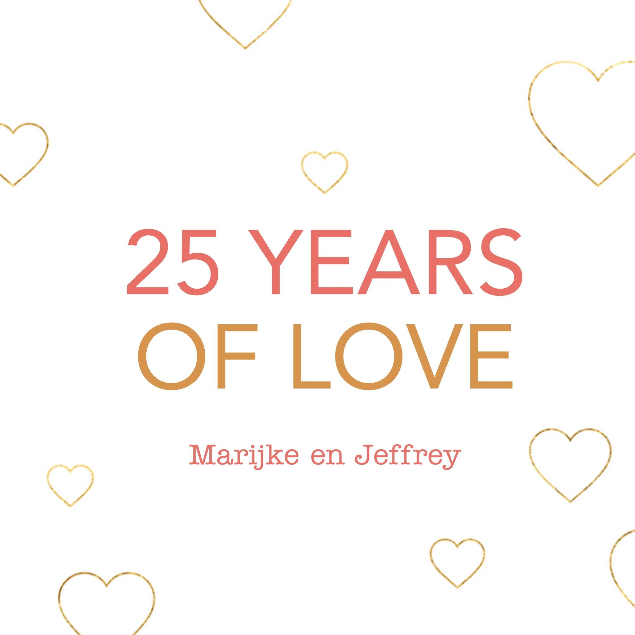 Huwelijksjubileum - 25 jaar