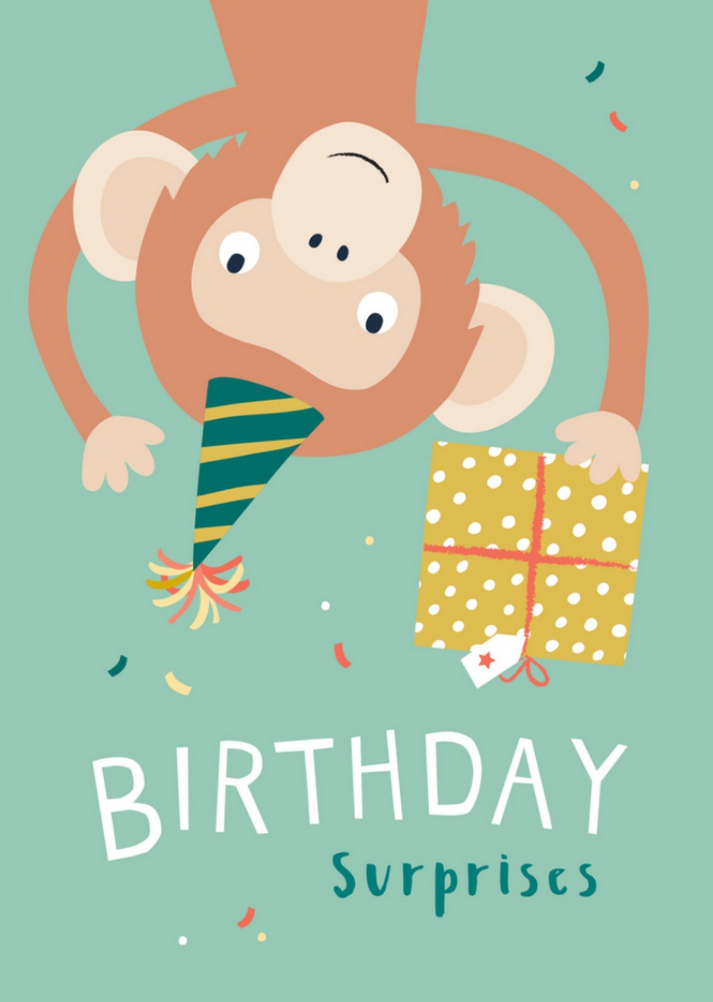 Klara Hawkins - Verjaardagskaart - aapje
