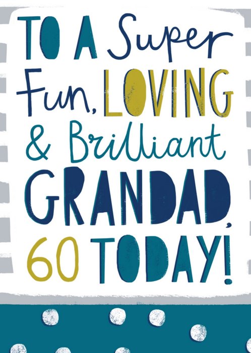 Greetz | Verjaardagskaart | grandad 60 today