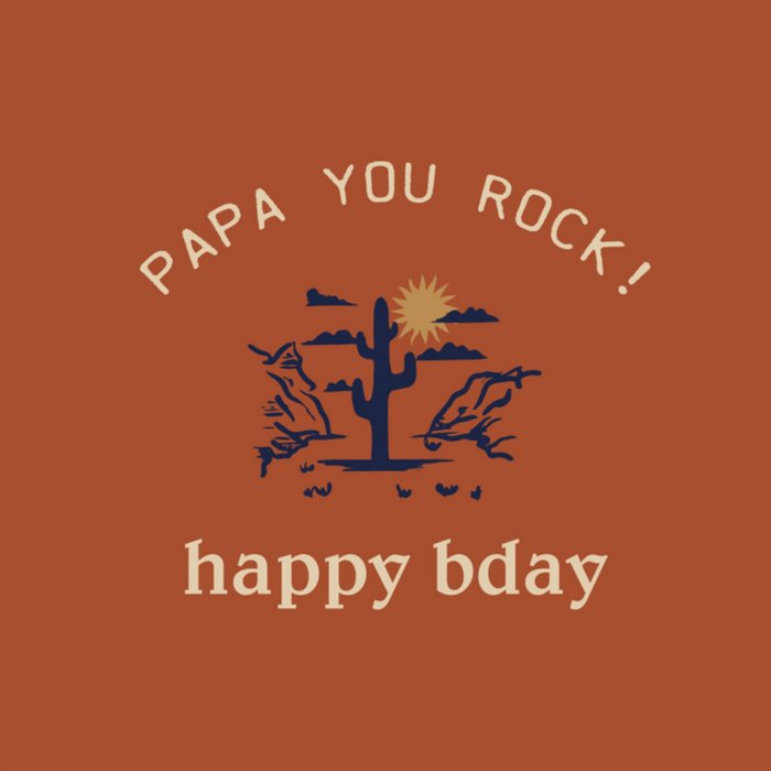 Greetz | Verjaardagskaart | papa | western