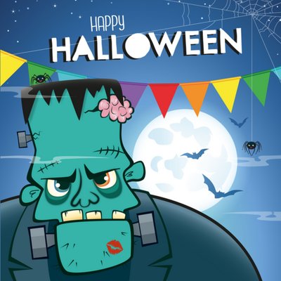 Paperclip | Halloween kaart | Frankenstein