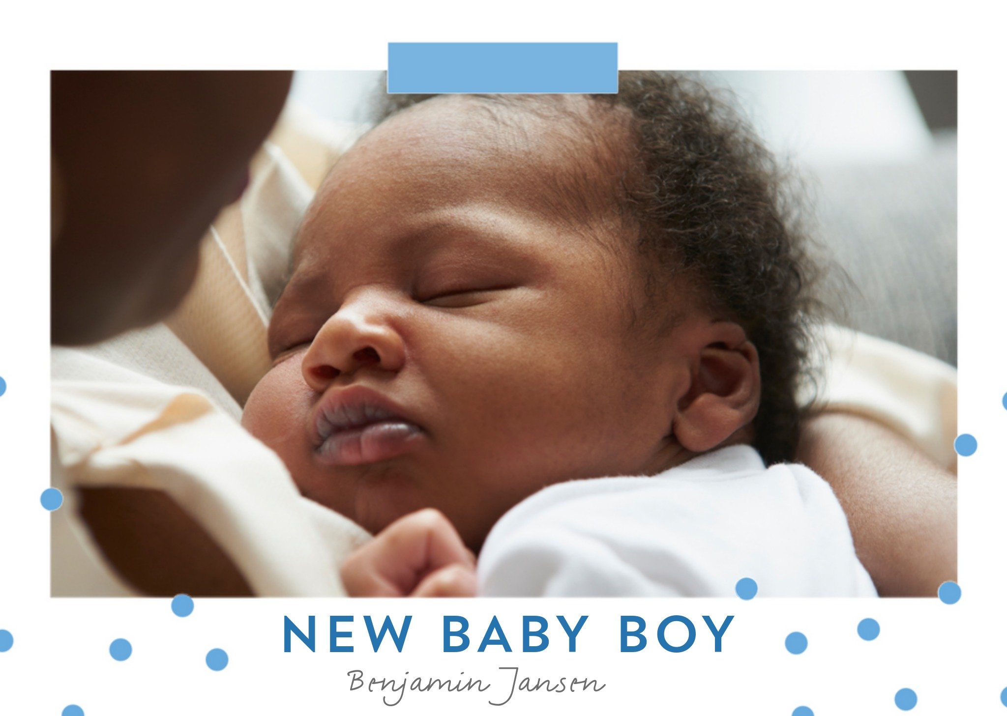 Greetz - Geboortekaart - new baby boy - met naam