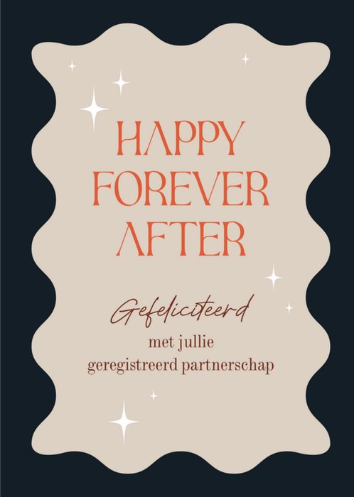 Greetz | Huwelijkskaart | Geregistreerd Partnerschap | Happy forever after