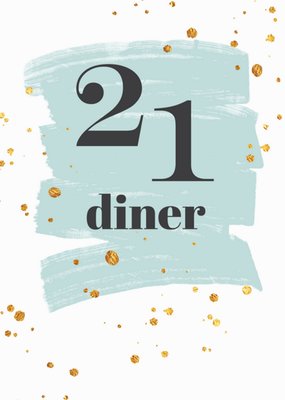 Tsjip | Uitnodiging 21 diner | Verjaardag