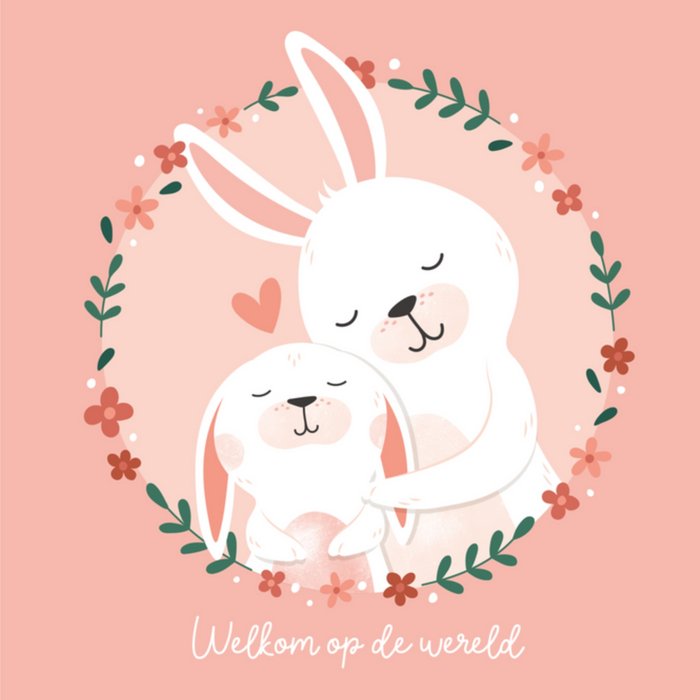 Kleine Twinkeltjes | Geboortekaart | konijn
