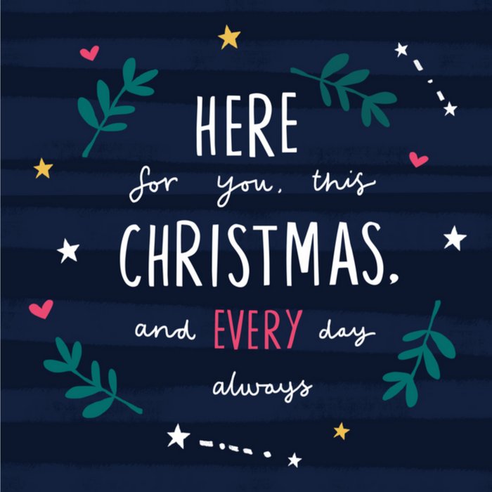 Greetz | Kerstkaart | here for you this Christmas